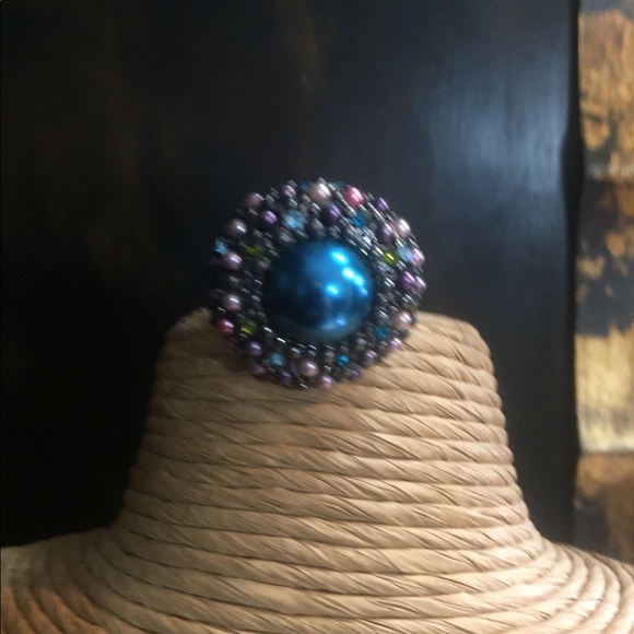 Blue Stretch Ring. - Picture 4 of 8